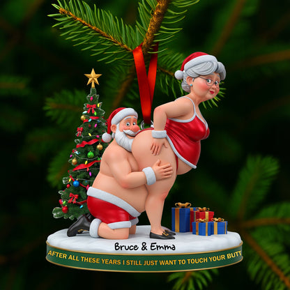 Mischief Santa Couple Ornament - Personalized Christmas Gift For Couples 08OHLU170925-Homacus