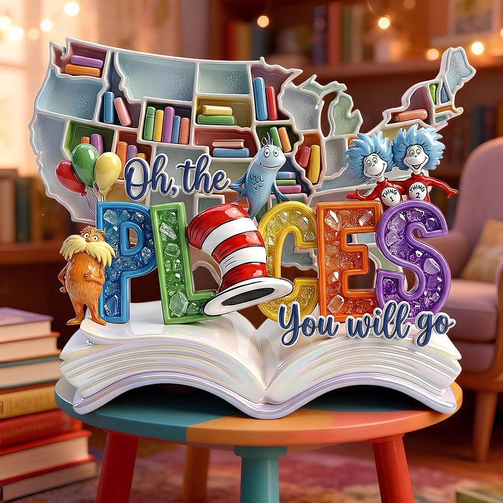 Follow Your Dreams Acrylic Plaque - Personalized Gifts For Book Lovers 05PADT130226