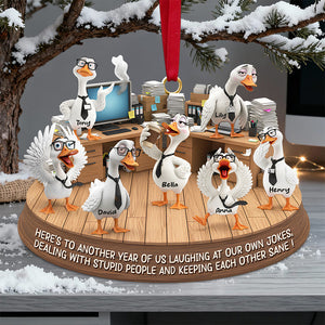 Silly Goose Coworker Christmas Ornament Personalized Gifts 06KIDT131125