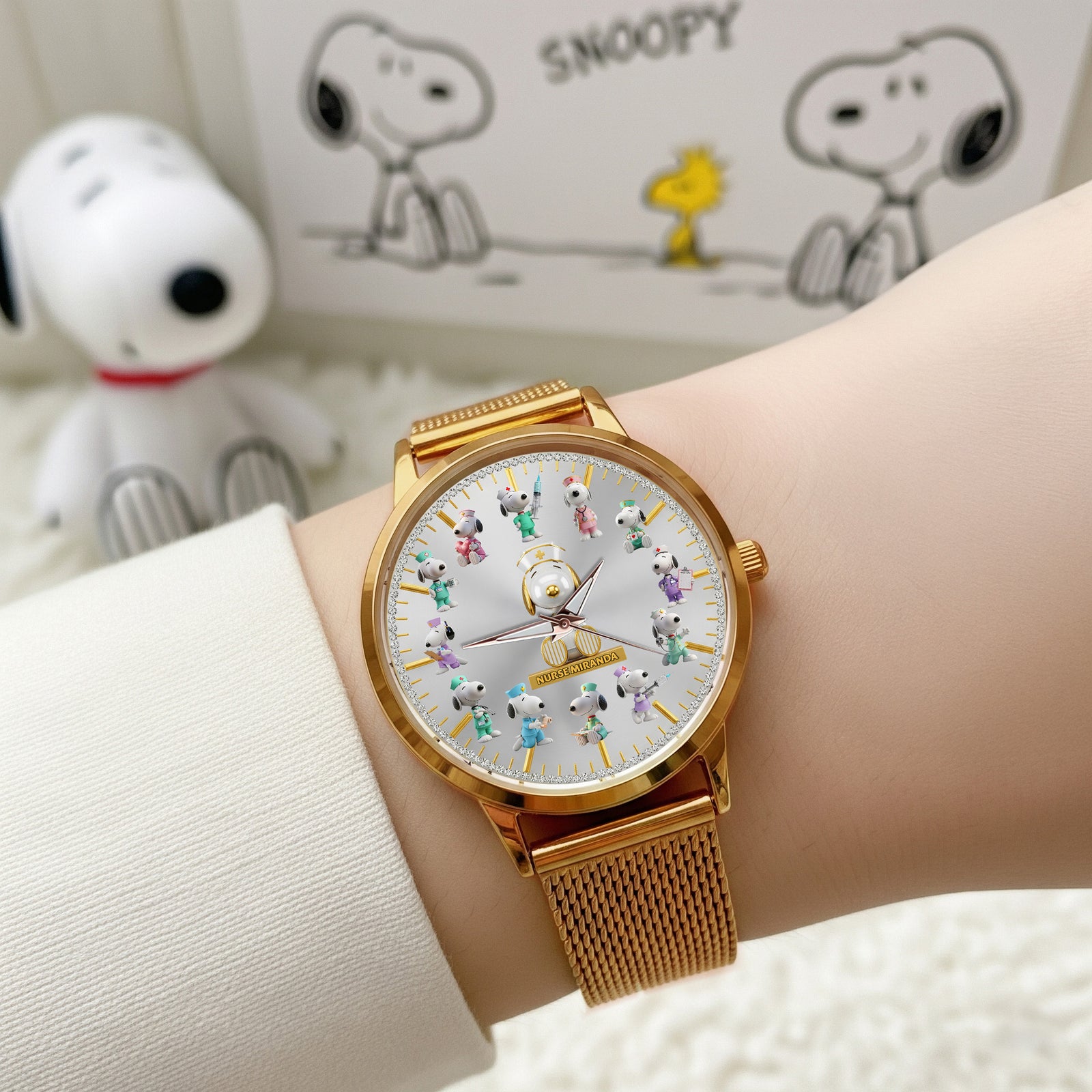 Nurse Mesh Strap Quartz Watch - Personalized Gifts For Nurse 03OHMG240725