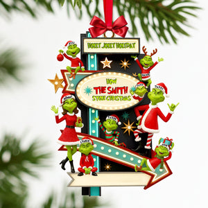Joyful Green Family Ornament - Personalized Gift For Family 05TOLU201025