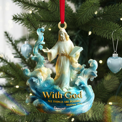 Personalized Gifts For Christmas, The God Acrylic Ornament 01tgmg180925
