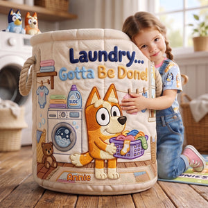 Laundry Gotta Be Done Quilted Laundry Basket - Personalized Gifts 03nalu090726