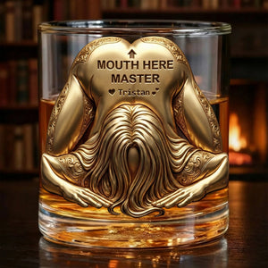 Master Round Glass - Personalized Gifts For Him, Husband, Boyfriend 04QHLU121225