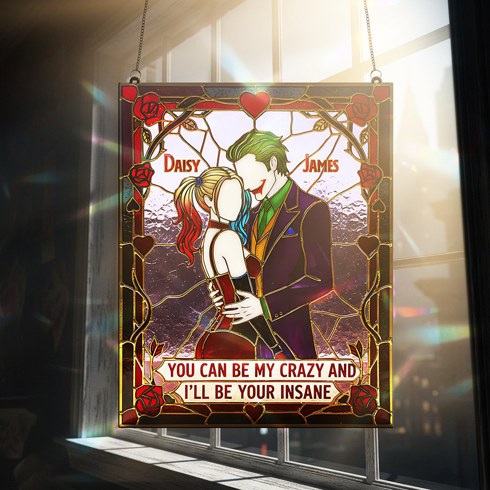 Mischievous Couple Suncatcher Ornament - Personalized Gifts For Couple 04kita011225