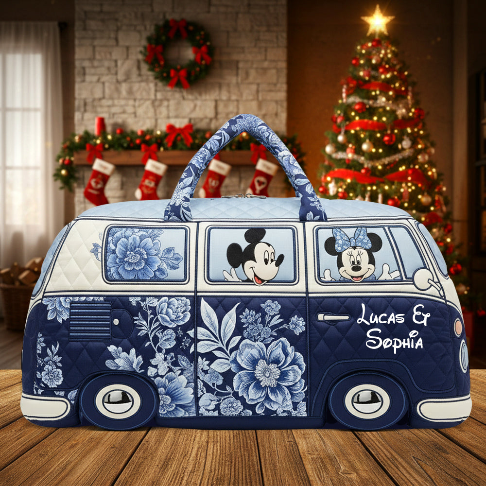 Personalized Gifts For Couple Toile de Jouy Quilted Duffle Bag 01pgtn081025