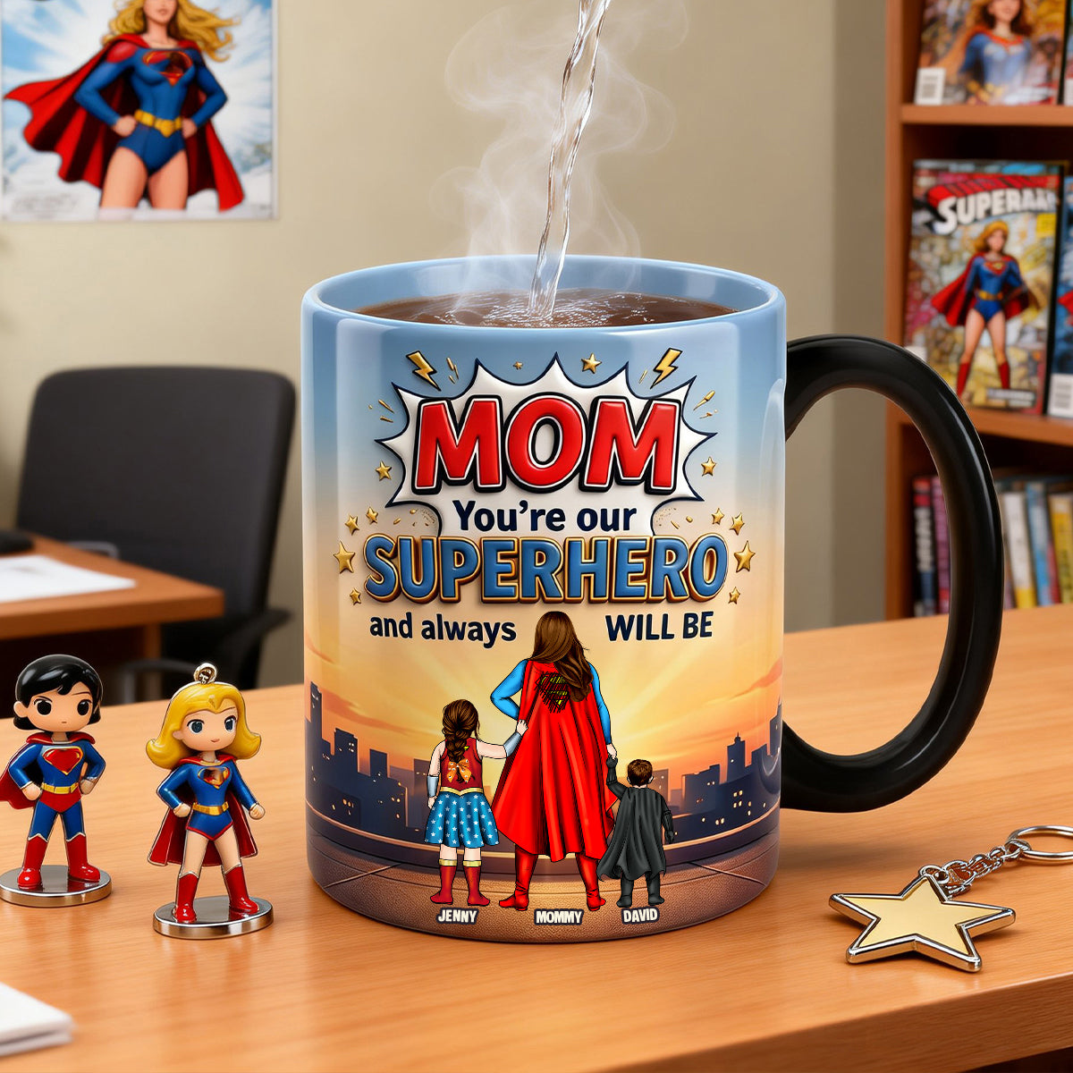 Fearless Guardian Mom Magic Mug - Personalized Gifts For Mothers 04natn140426