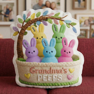 Grandma Peep Easter Custom Shape Pillow - Personalized Gifts For Grandma 05ohqn040226