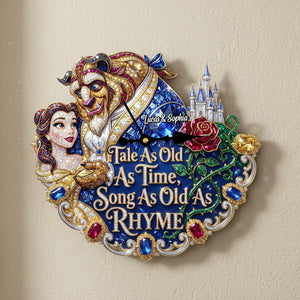 Lover Hanging Wall Clock - Personalized Gifts For Couples 02hutn251225