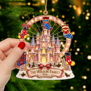 Christmas Castle Family Ornament - Personalized Gift For Family 03naqn200826