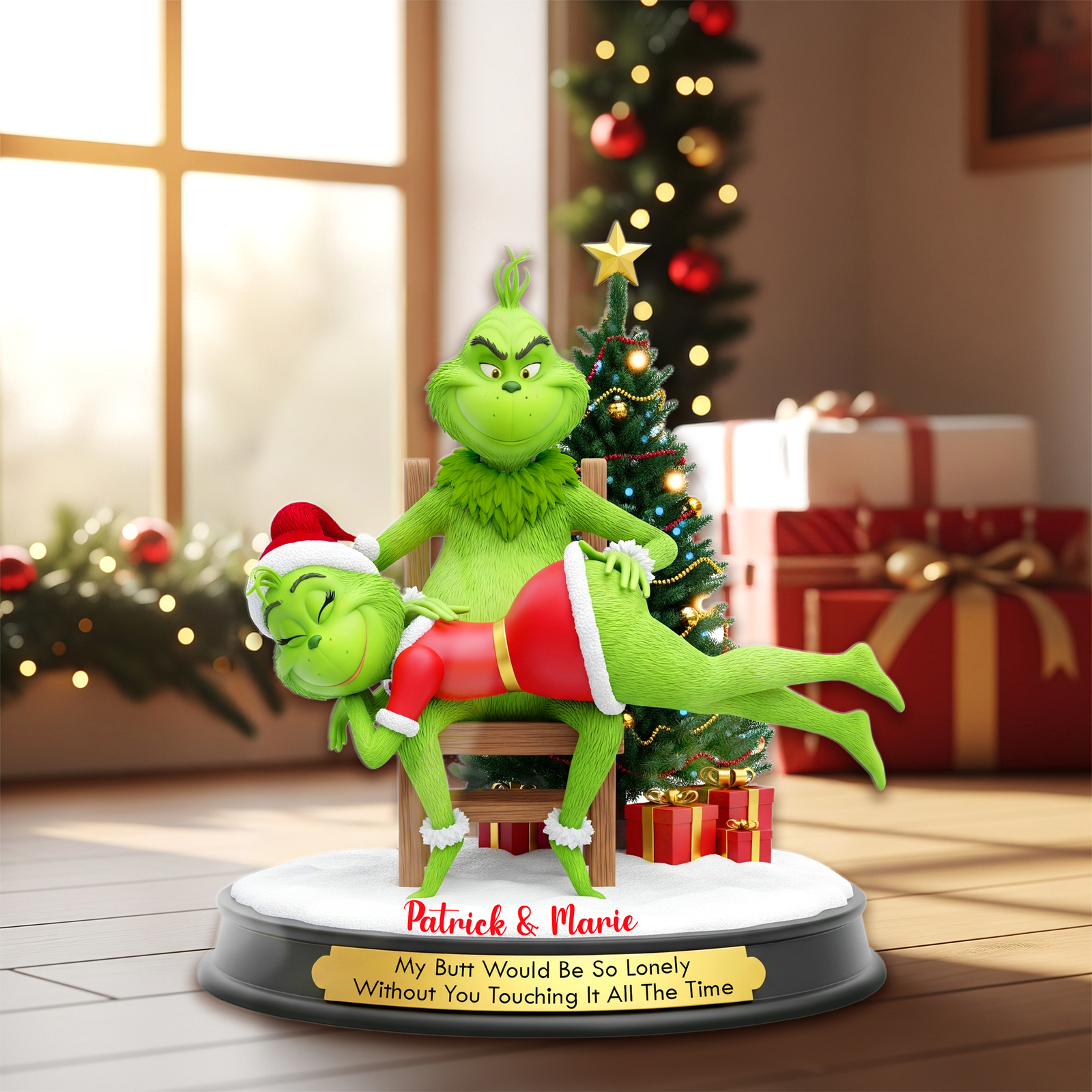 Naughty Couple Acrylic Plaque - Personalized Gifts For Couple Plaque 01NAMG160925