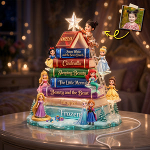 Book Tree Princess Light Box - Custom Photo Gifts For Christmas Acrylic Light Box 01PADH231026