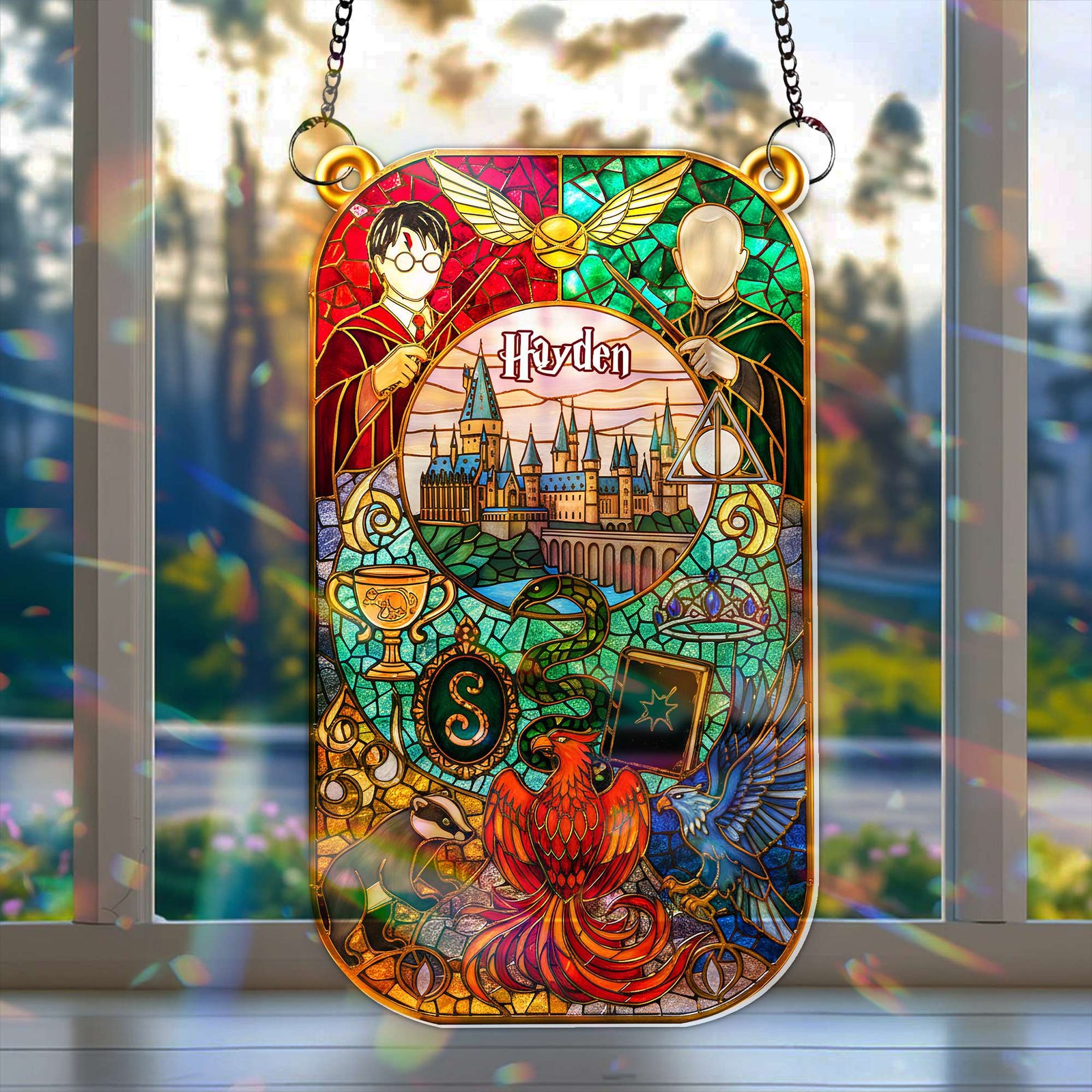 Mystic Realm Acrylic Suncatcher - Personalized Gift For Fantasy Lovers 03KILU281125