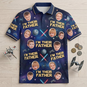 I Am The Father Polo Shirt - Custom Photo Gifts For Dads 05natn080526
