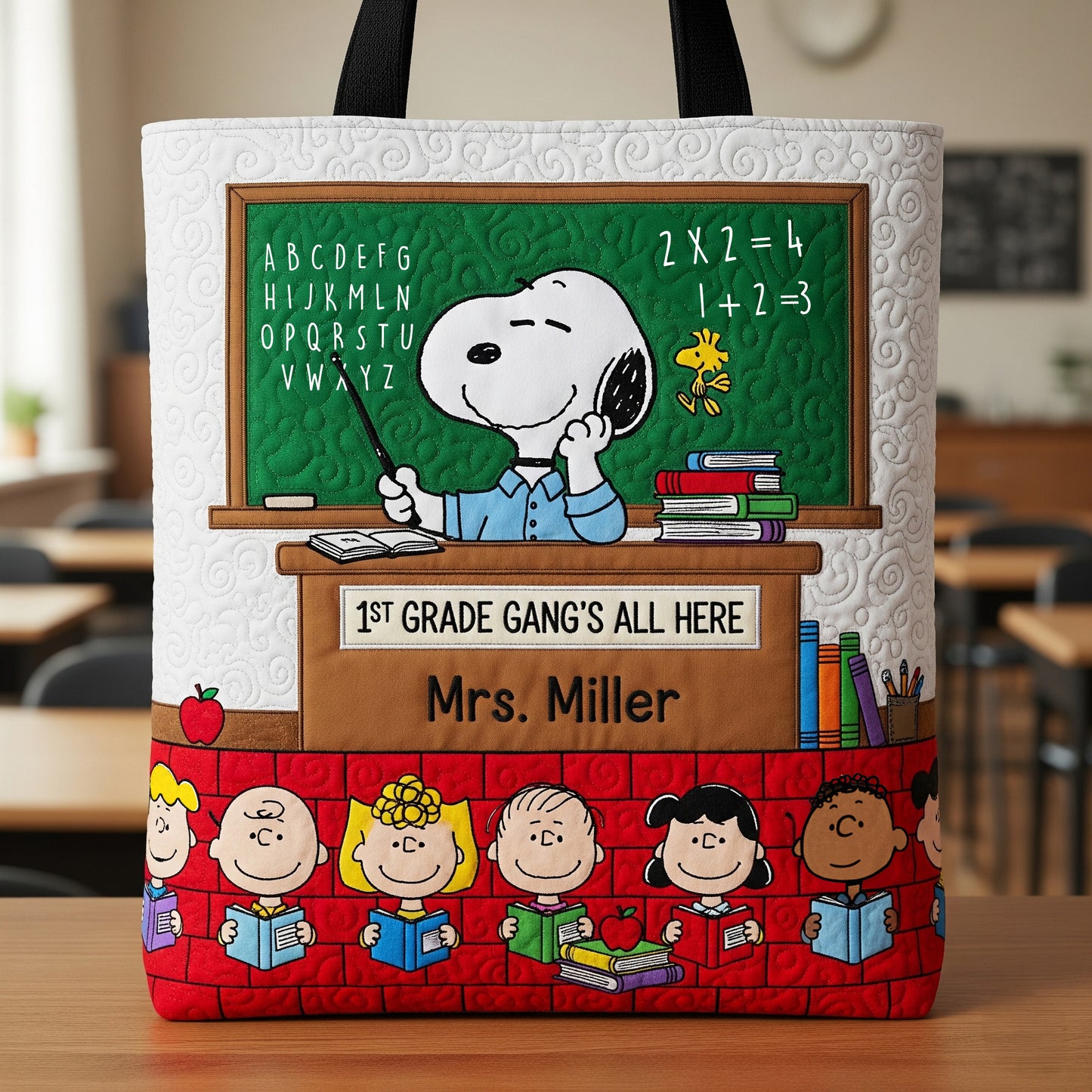 Cute Teacher Tote Bag, Personalized Gifts For Teacher 02qhmg220725