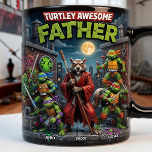 Awesome Father Magic Ceramic Mug - Personalized Gifts For Dad 04TYDT190526