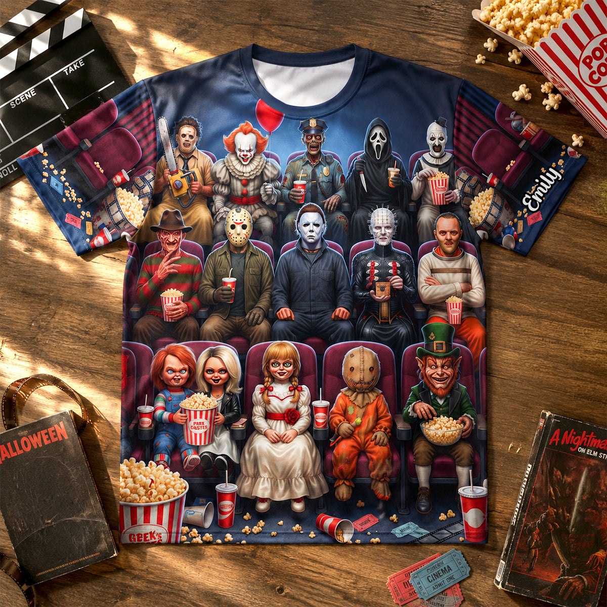 Classic Slasher Collection Shirt - Personalized Gifts For Horror Lovers 07tydh270726