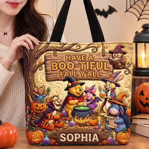 Magical Woodland Friends Tote Bag - Personalized Gifts 01padh290726