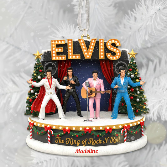 Singer Fans Ornament - Personalized Gifts For Fans Christmas Ornament 03NAMG041025