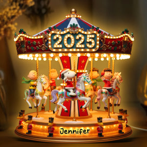 Vintage Carousel Light Box - Personalized Christmas Gifts 04PAQN311025
