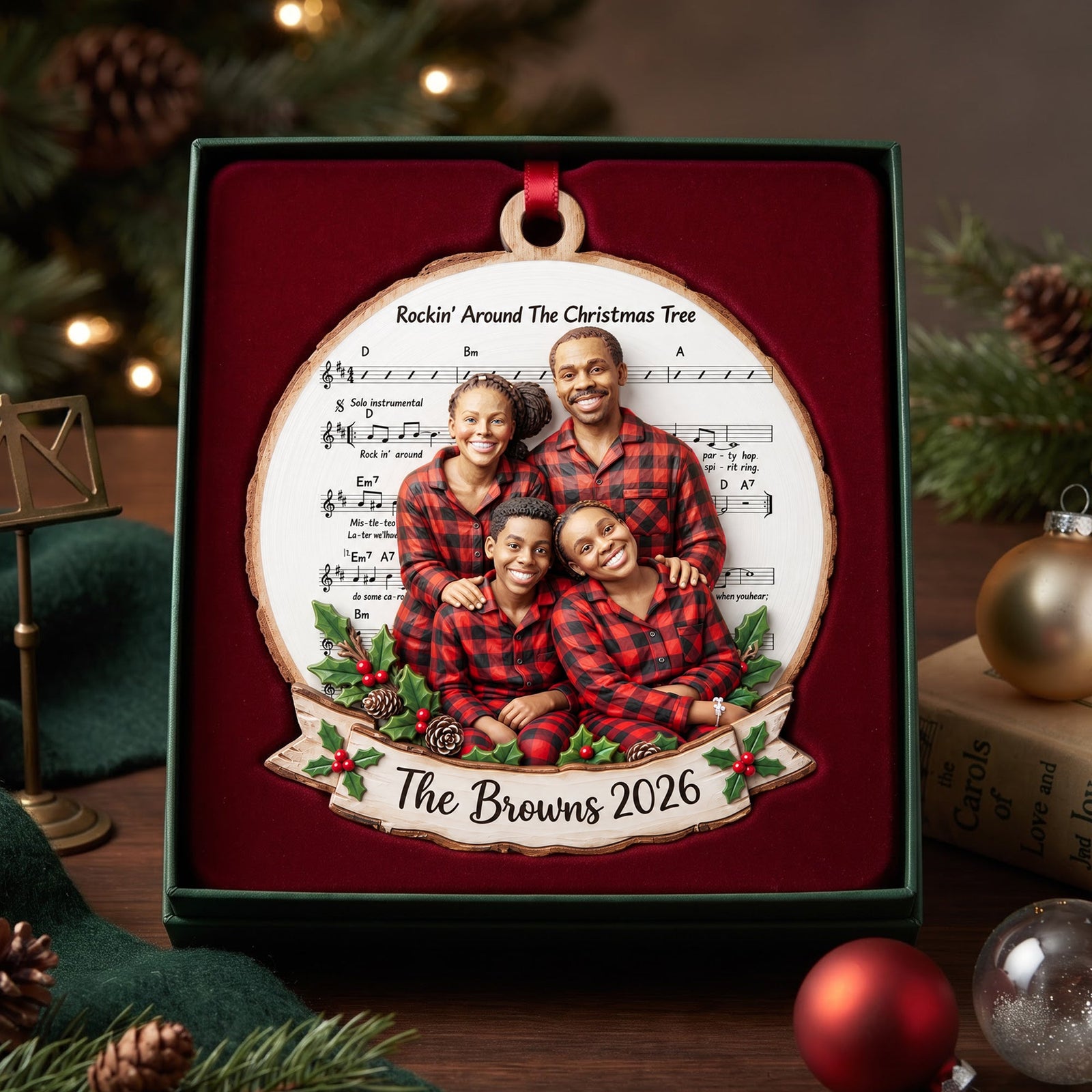 Family Love Christmas Ornament - Custom Photo Gifts For Family 09hulu161026