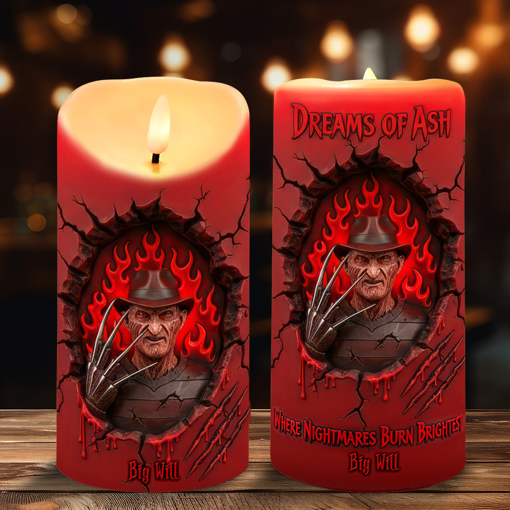 Branding From Classic Slashers LED Candle - Personalized Gifts For Horror Fans 04qhqn060925