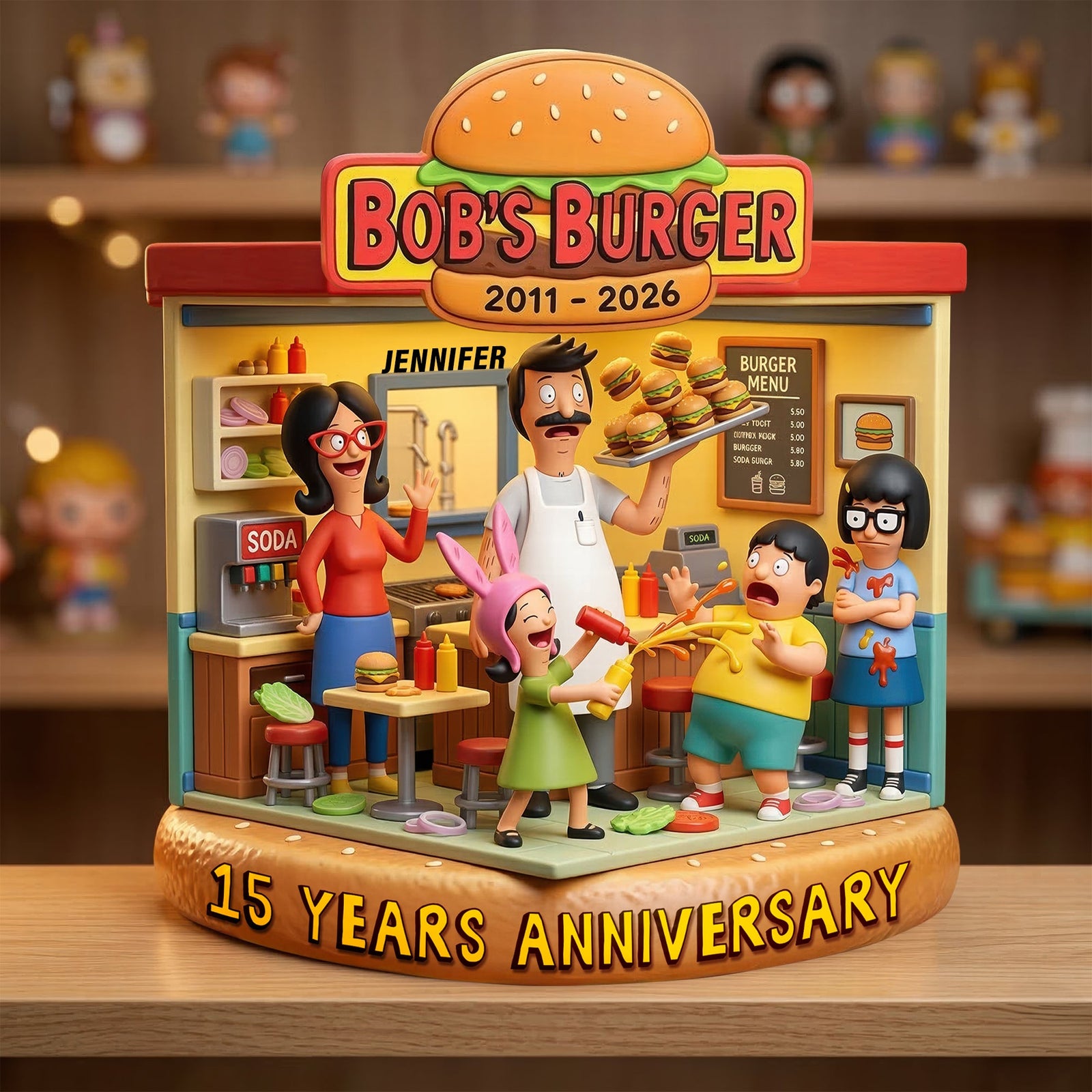 Funny Family Restaurant Acrylic Plaque - Personalized Anniversary Gifts 06paqn170326