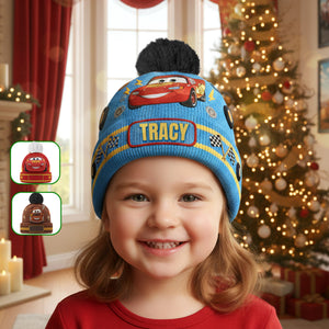 Personalized Christmas Gifts For Kids Bobble Beanie Hat 02namg171025