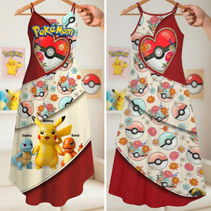 Mom Of Pocket Creature Maxi Dress - Personalized Gifts For Mom 01QHQN070426