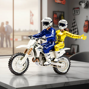 Motocross Couple Acrylic Plaque - Personalized Gifts For Couple 03ohta070126