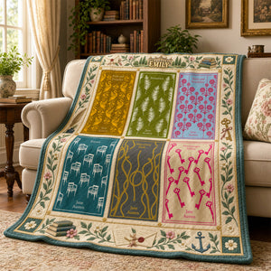 Classic Reader Era Blanket - Personalized Gifts For Book Lovers 03NADH091026