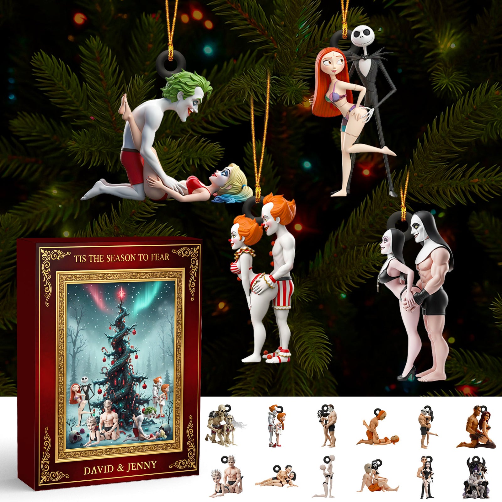 Spooky Love Christmas Advent Calendar Blind Box Personalized Gifts For Couple 03OHDT171025