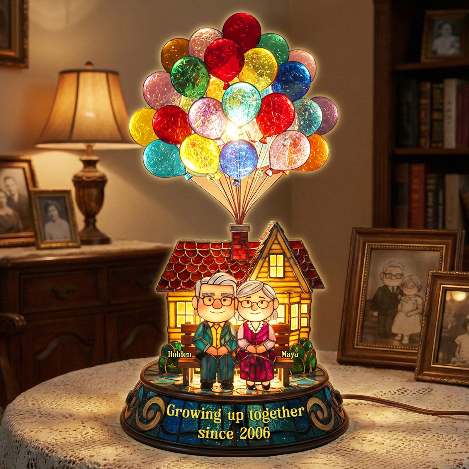 Growing Old Together Couple Light Box - Personalized Gift For Couples 05HYMG281125