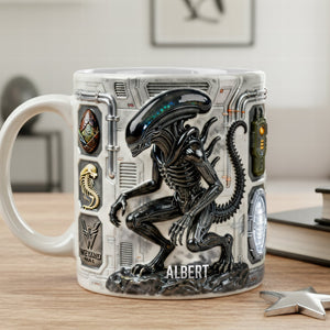 Sci-fi Creature Mug - Personalized Gifts For Him 02naqn301225
