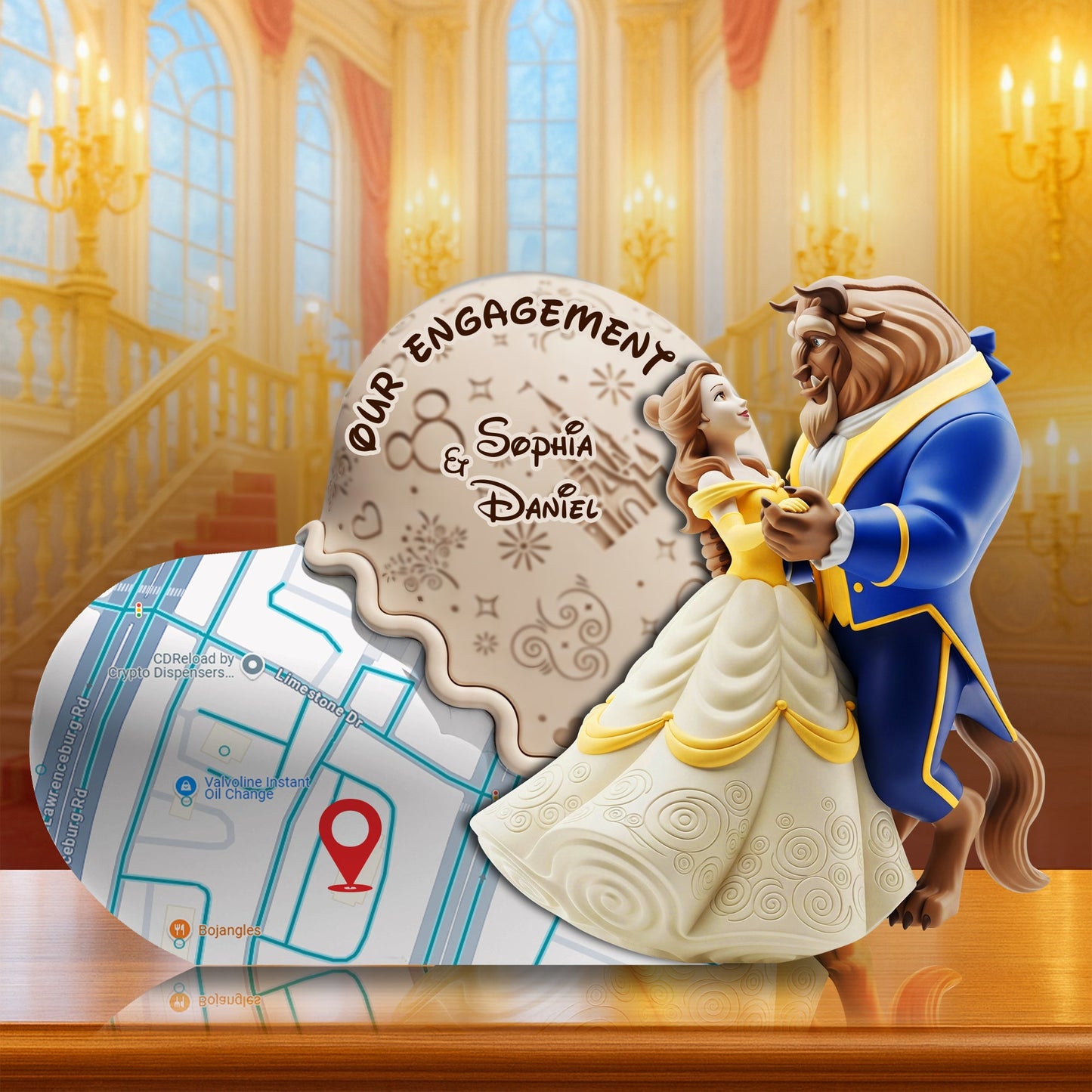 Couple's Sweet Engagement Acrylic Plaque - Personalized Gifts For Couples 01OHLU170725