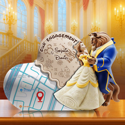 Couple's Sweet Engagement Acrylic Plaque - Personalized Gifts For Couples 01OHLU170725