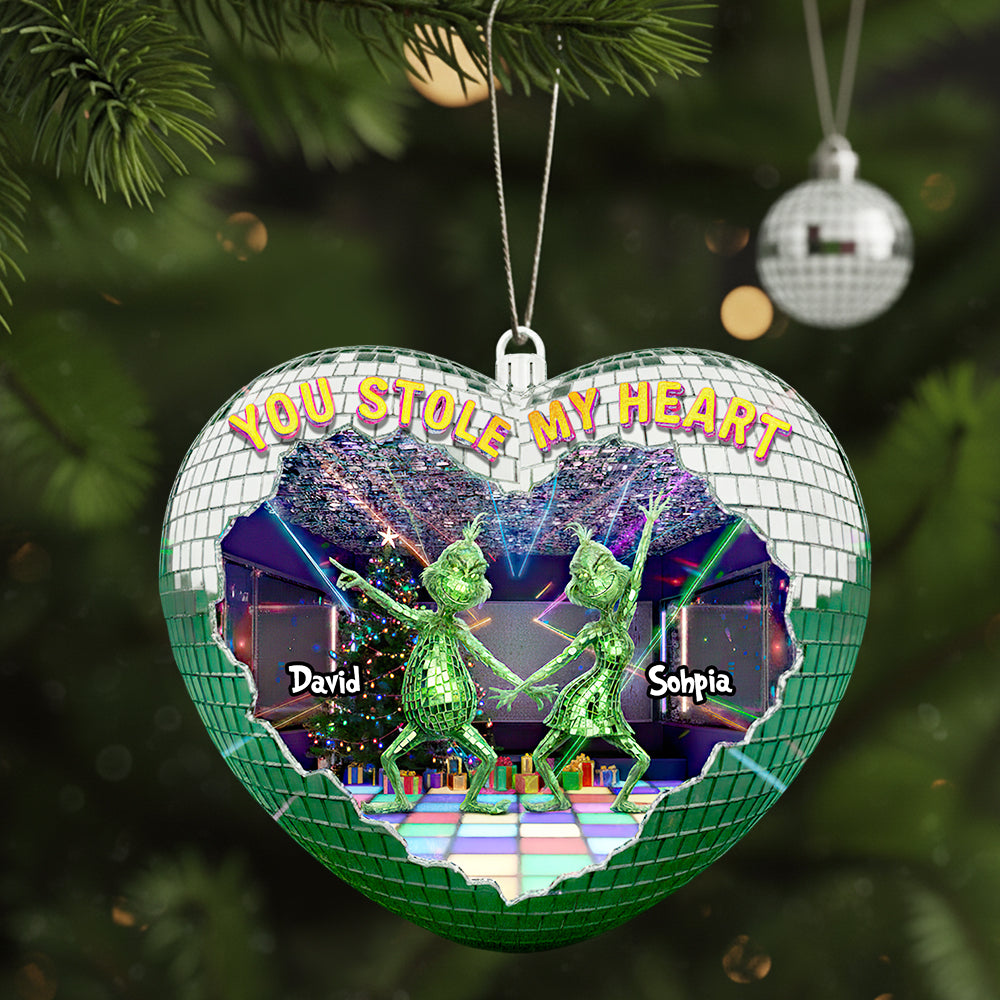 Couple Disco Christmas Ornament Personalized Gifts For Couple 02TGDT120925