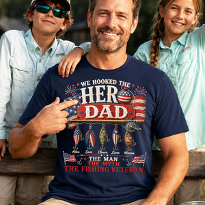 Hero Fishing Military Dad Shirt - Personalized Gifts For Father's Day Shirt 02PATA280526-Homacus
