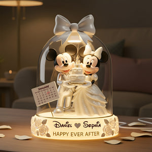 Wedding Couple Acrylic Light Box - Personalized Gifts For Couples 09pglu051225