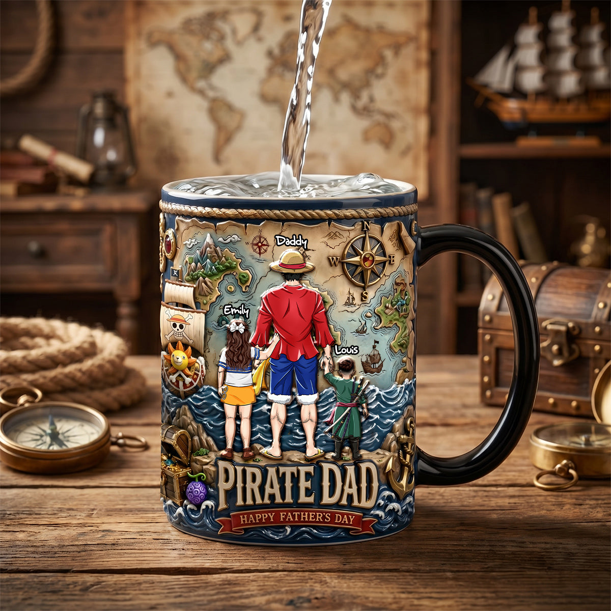 Anime Adventure Magic Coffee Mug - Personalized Gifts For Dad 03tydh230526