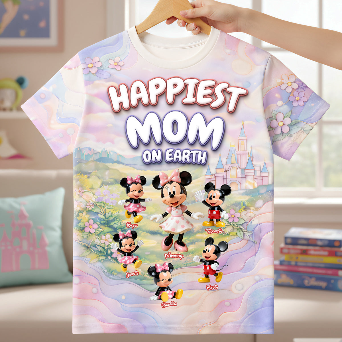 Happiest Mom On Earth 3D Shirt - Personalized Gifts For Moms 02tota070426