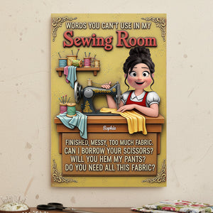 Personalized Funny Gifts For Sewing Lovers Metal Sign 01natn051225