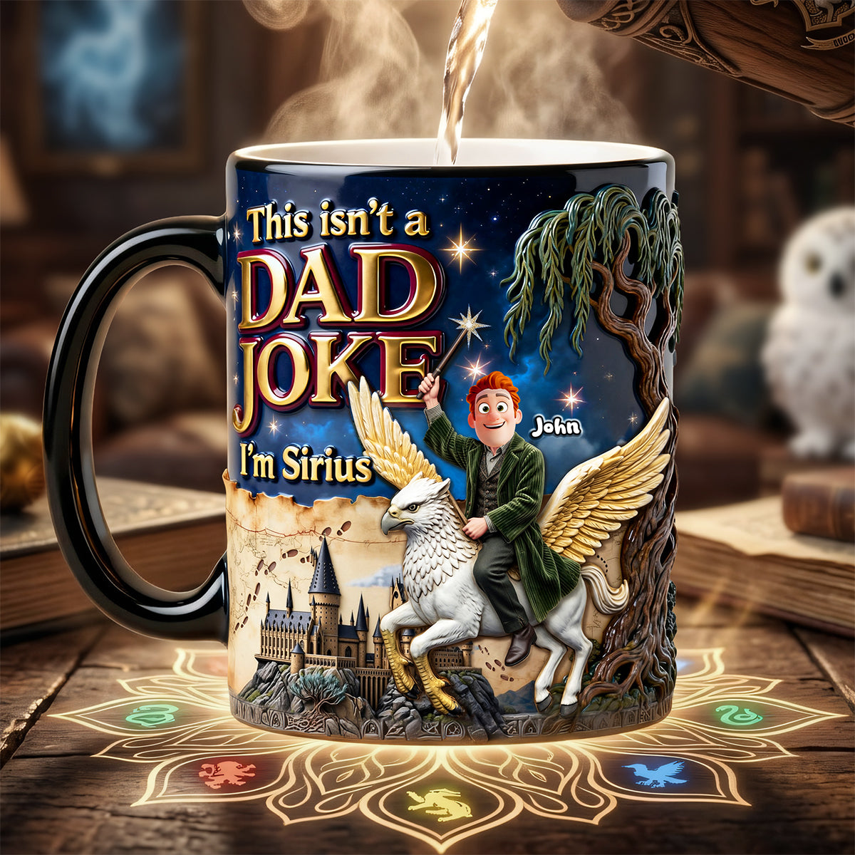 Fantasy School Dad Joke Color Changing Mug - Personalized Gifts For Father's Day Heat Changing Mug 04HUTA140526