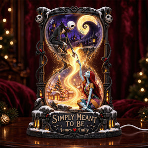 Gothic-Style Hourglass Acrylic Light Box - Personalized Christmas Gifts For Couples 07hadt241026