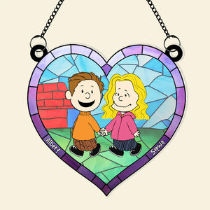 Couple Suncatcher Ornaments - Personalized Gifts 01QHQN230424DA-Homacus