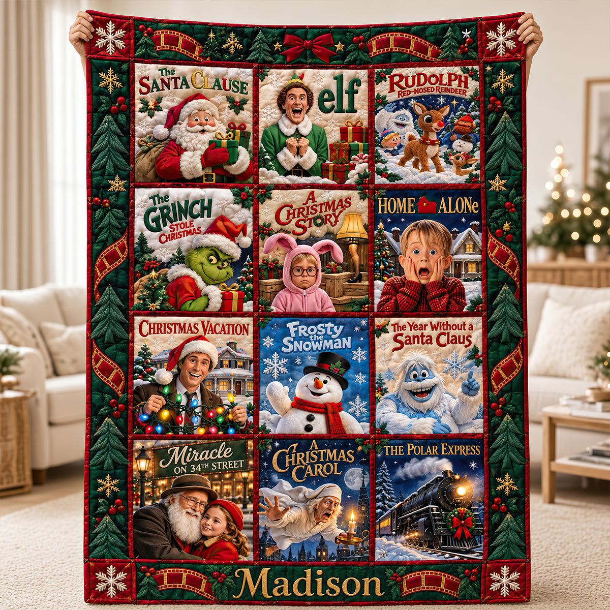 Nostalgia Cinematic Blanket, Personalized Gifts 02qhdt011026