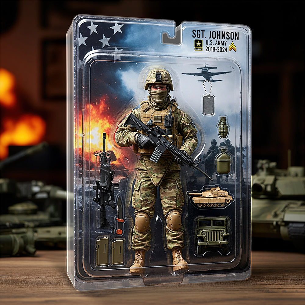 Brave Soldier Acrylic Plaque – Personalized Christmas Gifts For Veteran 01qhqn140625