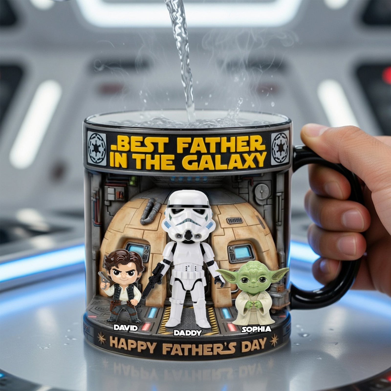 Best Universe Dad Magic Mug - Personalized Gifts For Dad 05OHLU160426