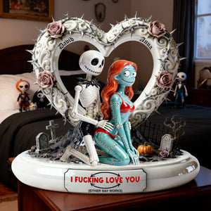 Cheeky Couple Acrylic Plaque - Personalized Gifts For Horror Couple Plaque 04OHLU291225