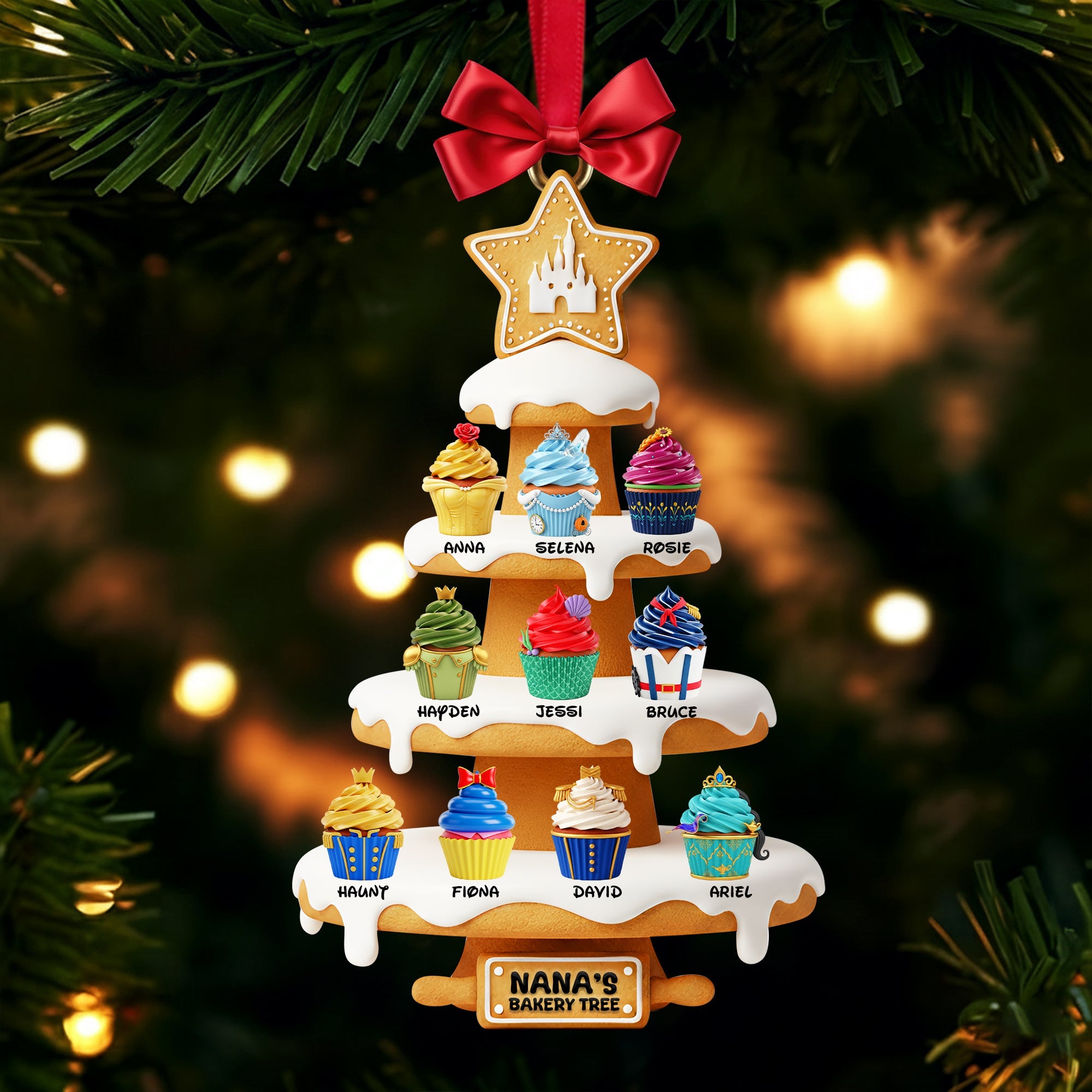 Sweet Cupcakes Christmas Ornament - Personalized Gifts For Grandmas 01OHLU151025